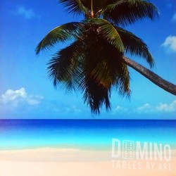 T059 Palm on White Sand Beach